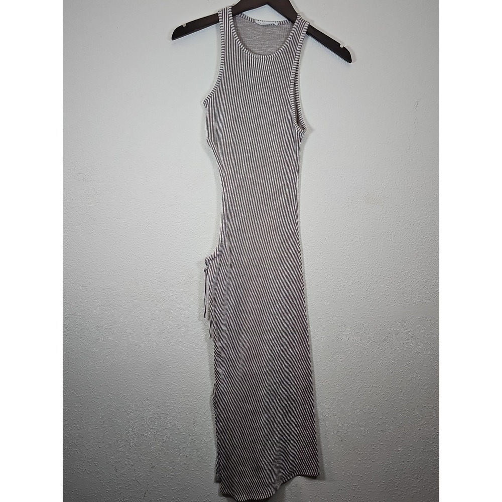Caution to the‎ Wind Women Jr Med Stretch Texture Knit Tank Maxi Dress